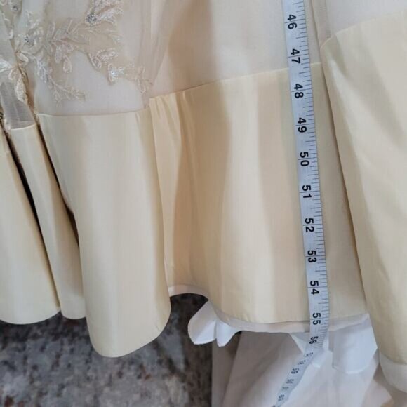 Mon Cheri Wedding Dress in Antique Gold - Size 4 - Picture 14 of 14